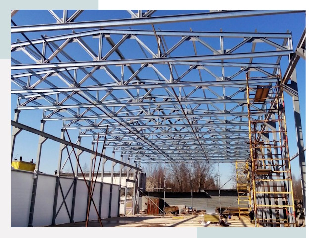 Строительство цехов в Гатчина от 617 руб. под ключ