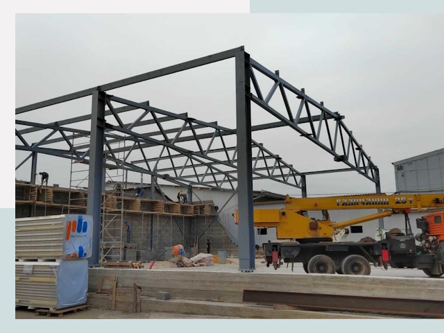 Строительство цехов в Гатчине