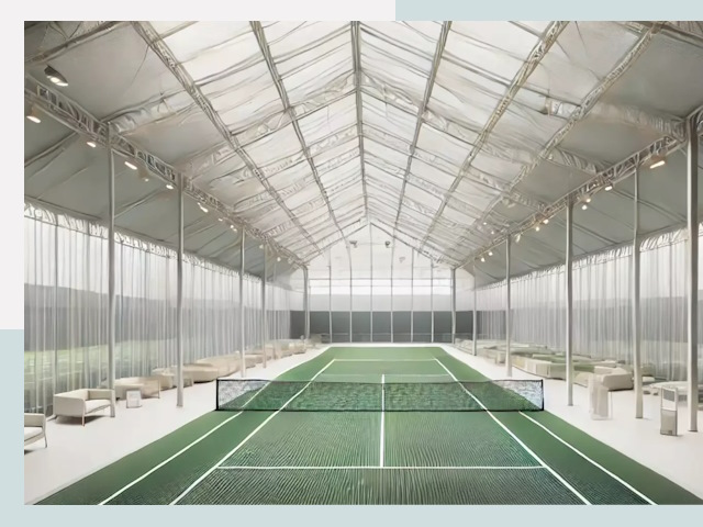 Строительство теннисных кортов в Гатчине