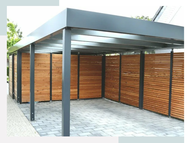 Навесы для парковки в Гатчине