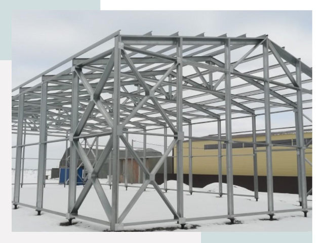 Каркасные ангары в Гатчине