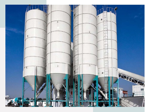 Строительство цементных силосов в Гатчине
