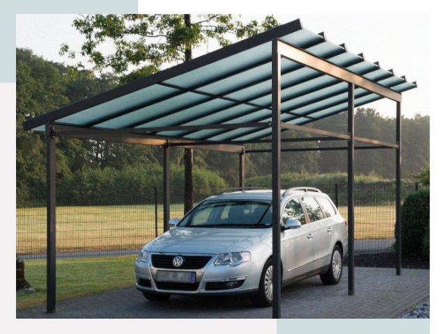 Навесы для автомобилей в Гатчине