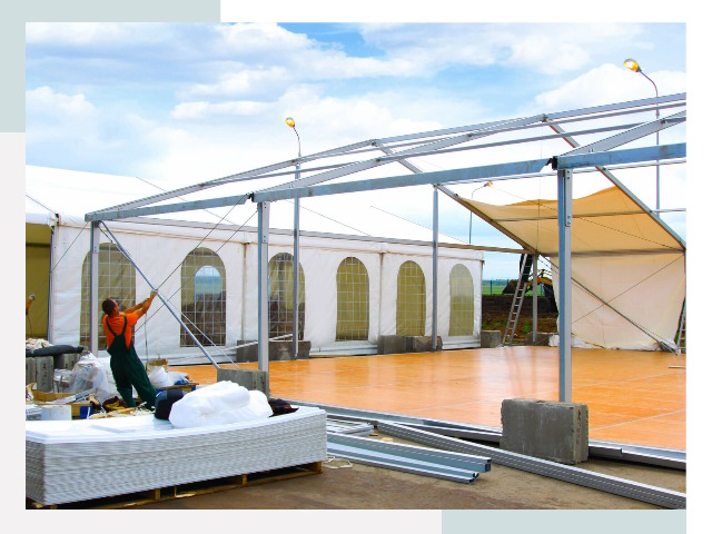 Быстро сборные шатры в Гатчине