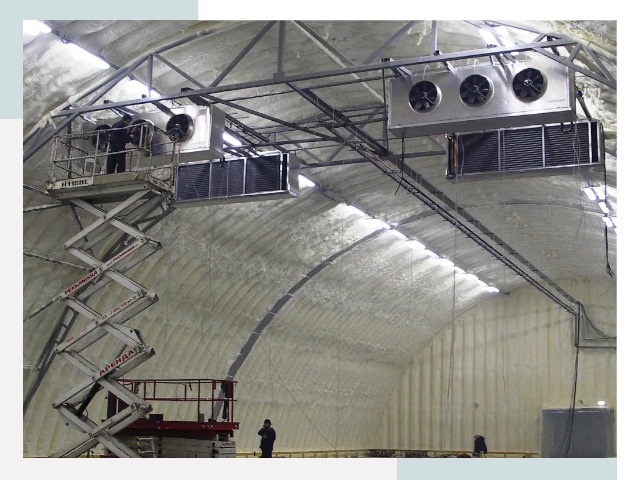 Оснащение ангаров в Гатчине