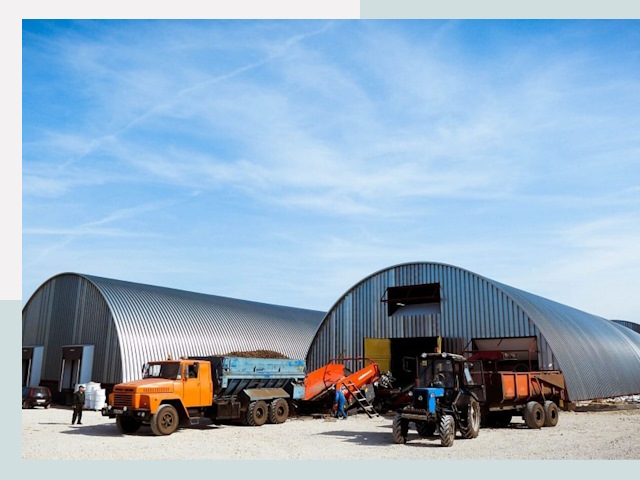 Ангары для спецтехники в Гатчине